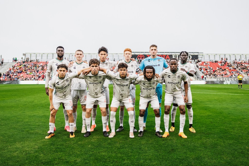 Oakland Roots SC starting eleven in San Antonio.